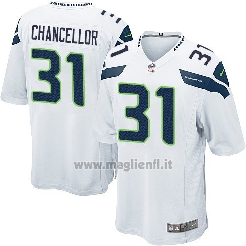 Maglia NFL Game Seattle Seahawks Chancellor Bianco